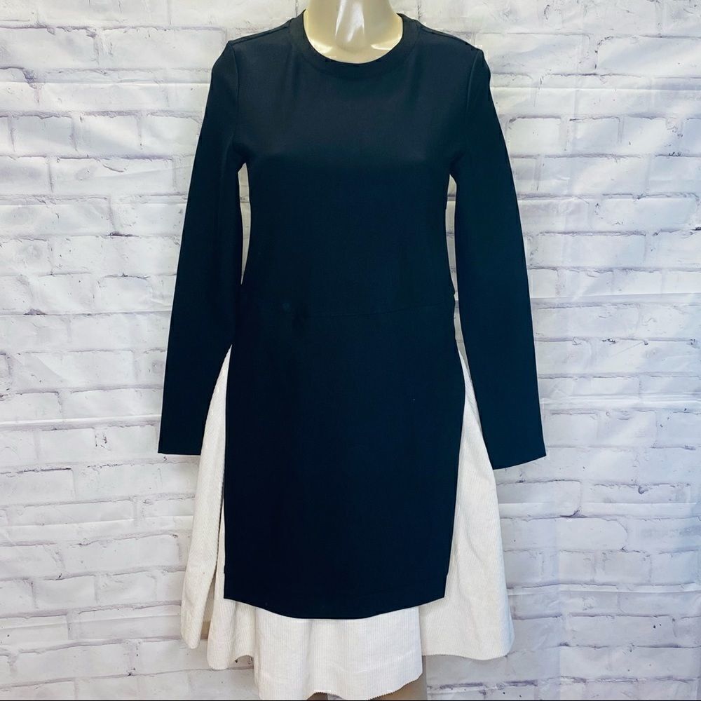 Ellie Makir black dress with a off white corduroy skirt size Mrlellie